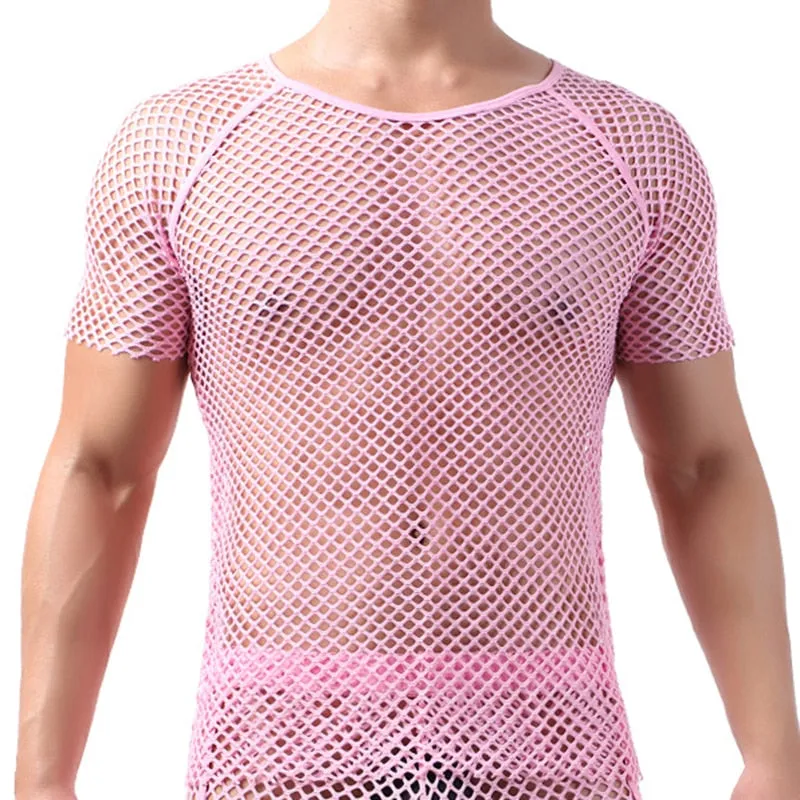T-Shirt en Filet Années 80