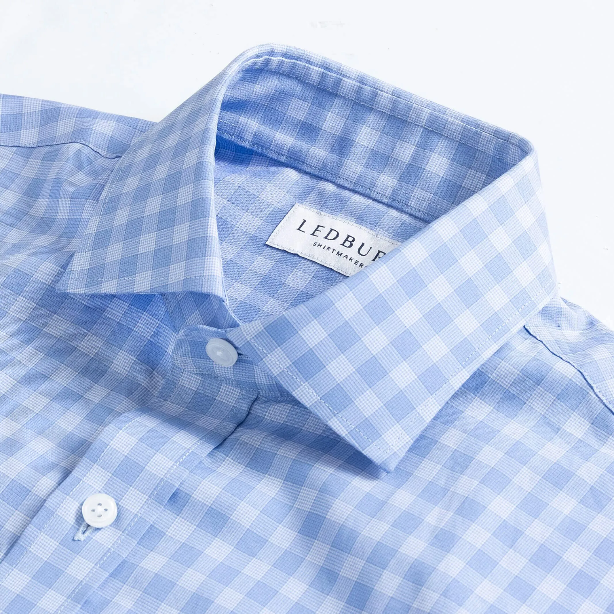 The Cornflower Albini Brys Check Custom Shirt