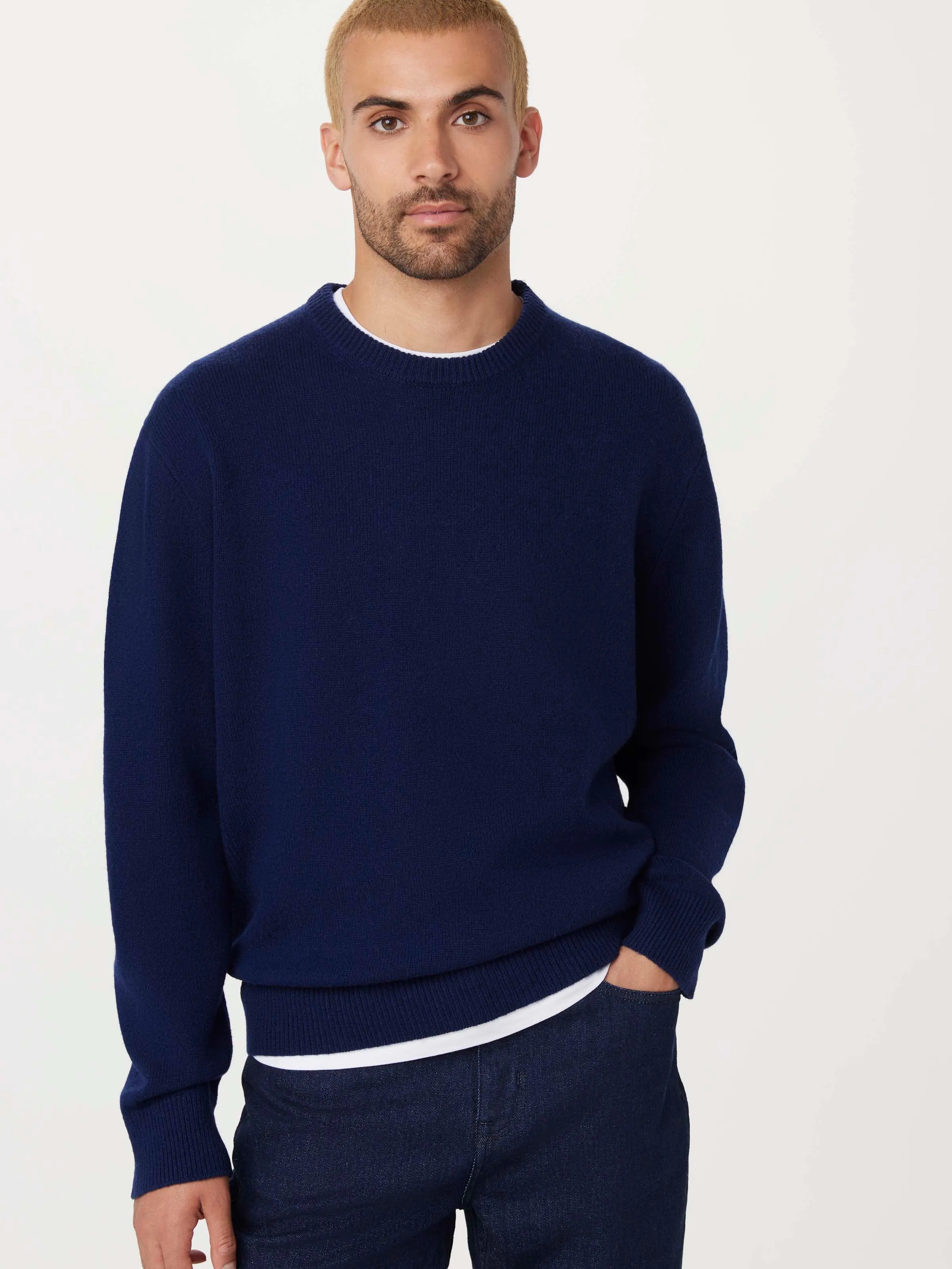 The Lambswool Sweater in Royal blue