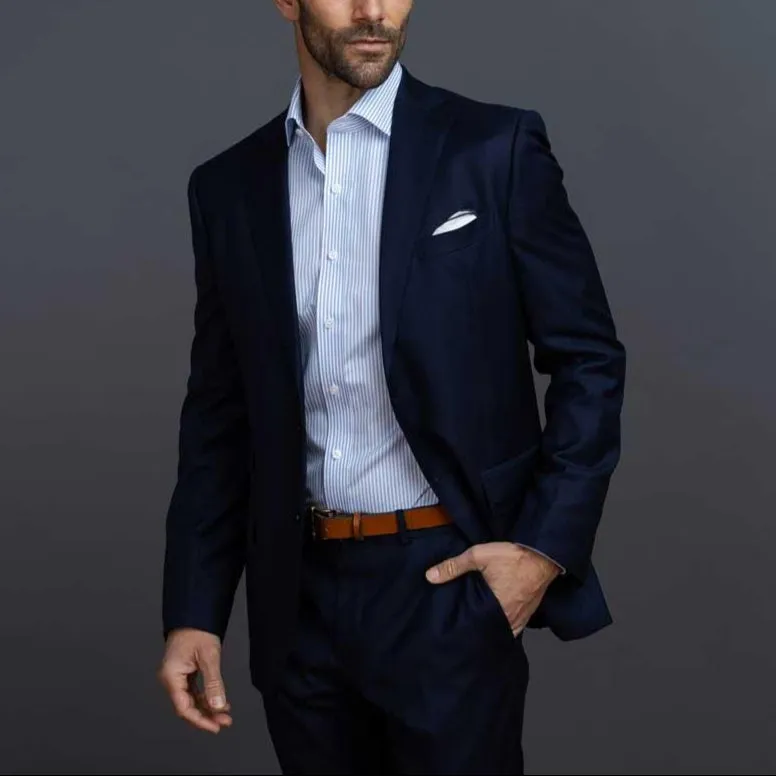 The Light Blue Settle Stripe Custom Shirt