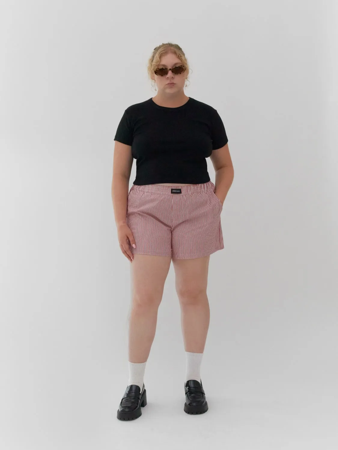 Three-Pocket Boxers Red Stripe
