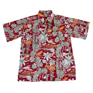 Tiki Sunset Pullover (Red)