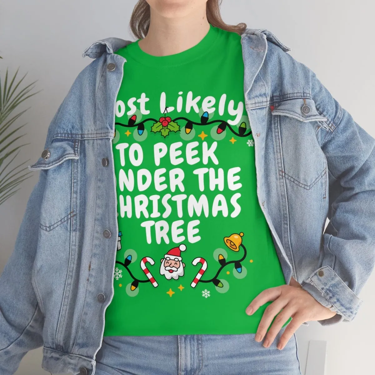 TO PEEK UNDER THE CHRISTMAS TREE