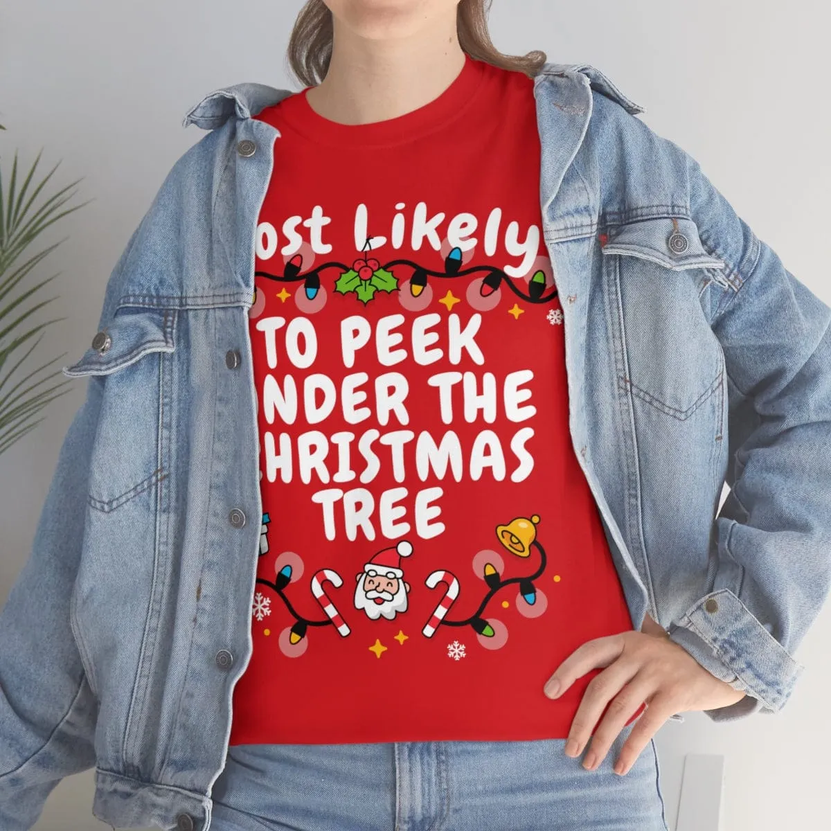 TO PEEK UNDER THE CHRISTMAS TREE