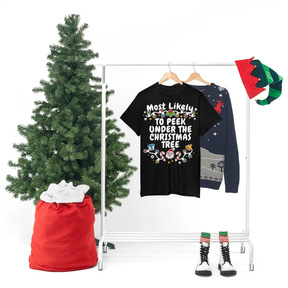 TO PEEK UNDER THE CHRISTMAS TREE