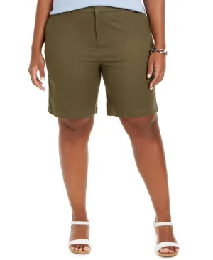 Tommy Hilfiger Womens Plus Size Hollywood Bermuda Shorts W0SW0236