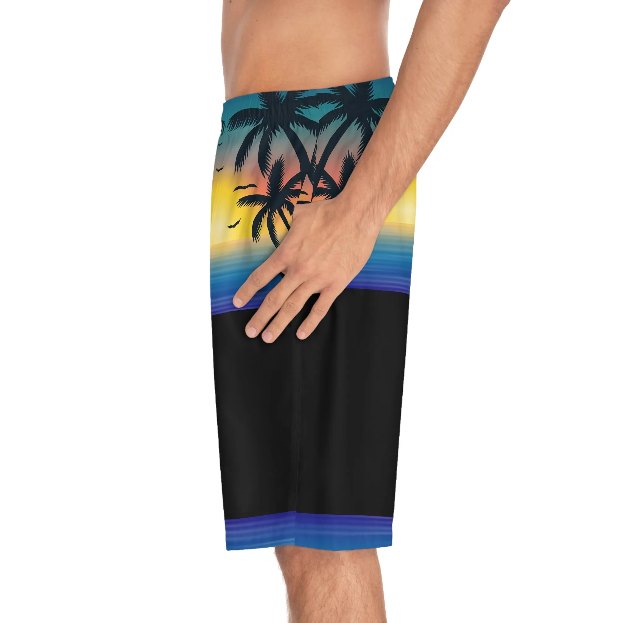 Tropical Sunset Men's Board Shorts