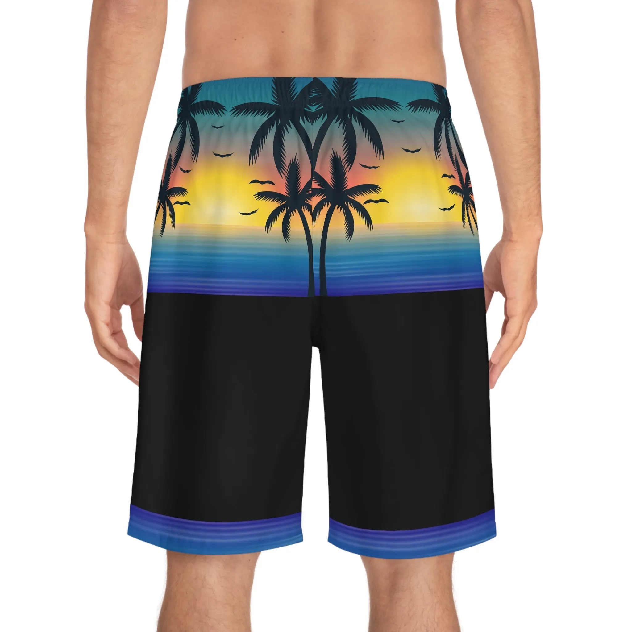 Tropical Sunset Men's Board Shorts