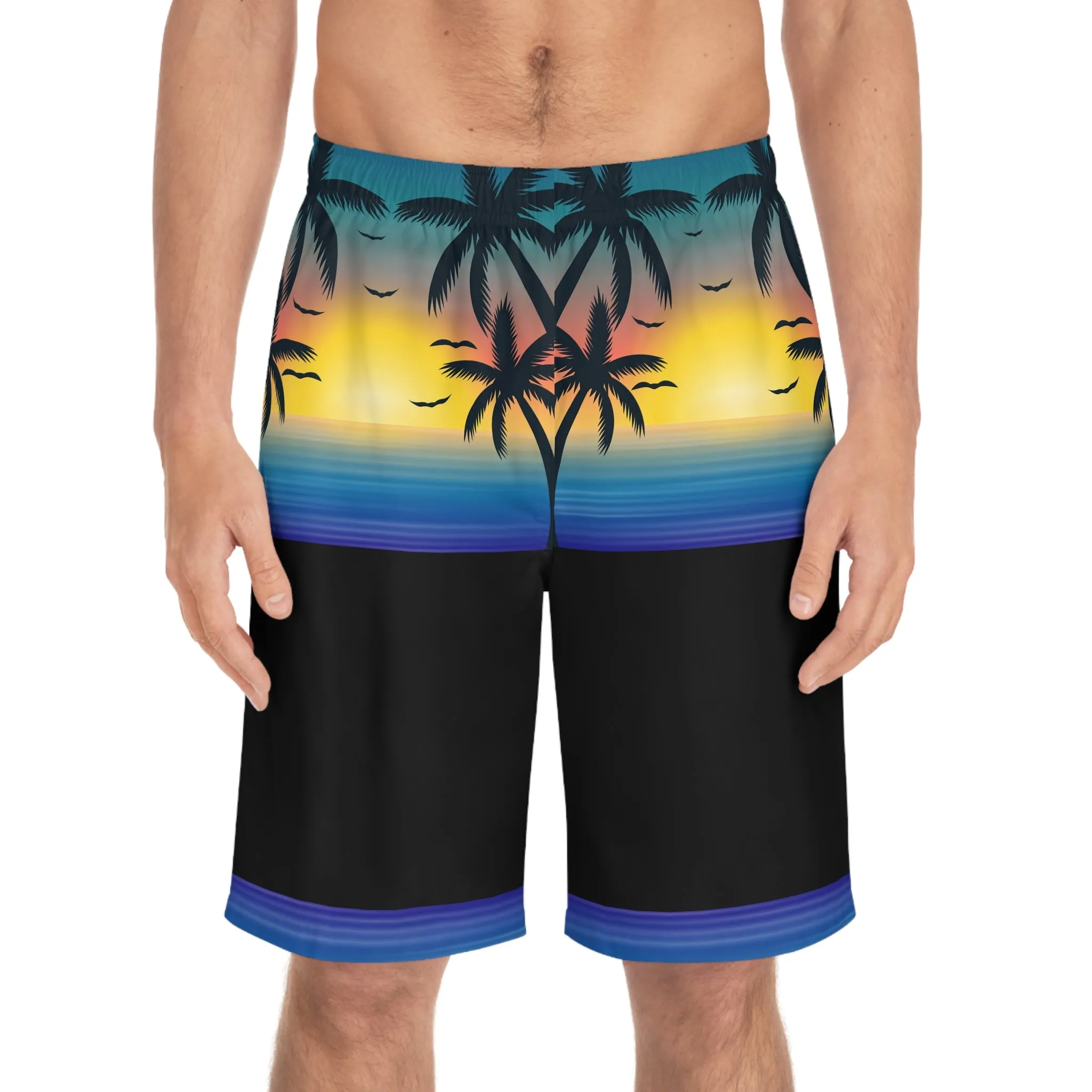 Tropical Sunset Men's Board Shorts