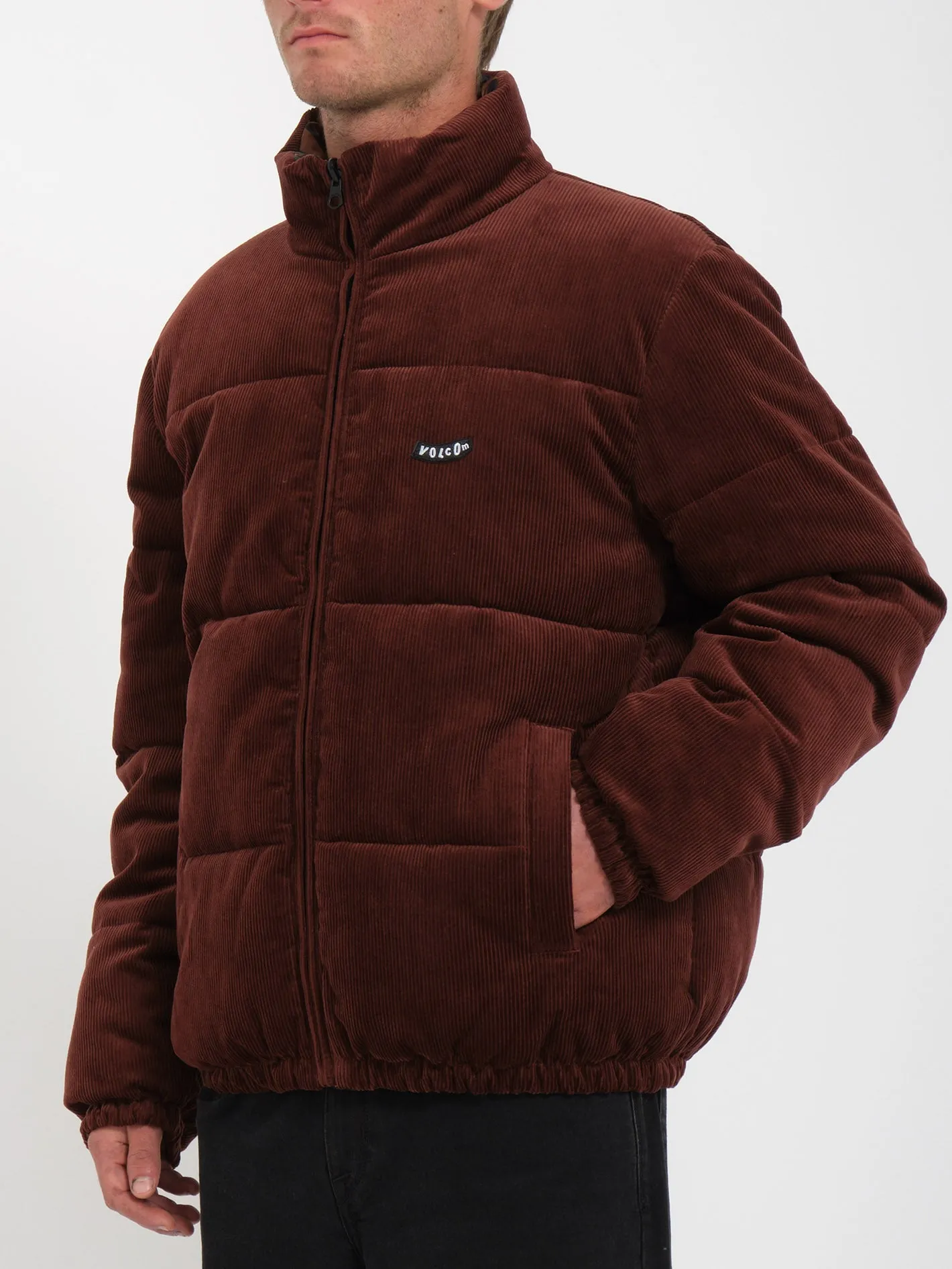 Veste Doudoune Côtelée Walltz (Réversible) - BITTER CHOCOLATE