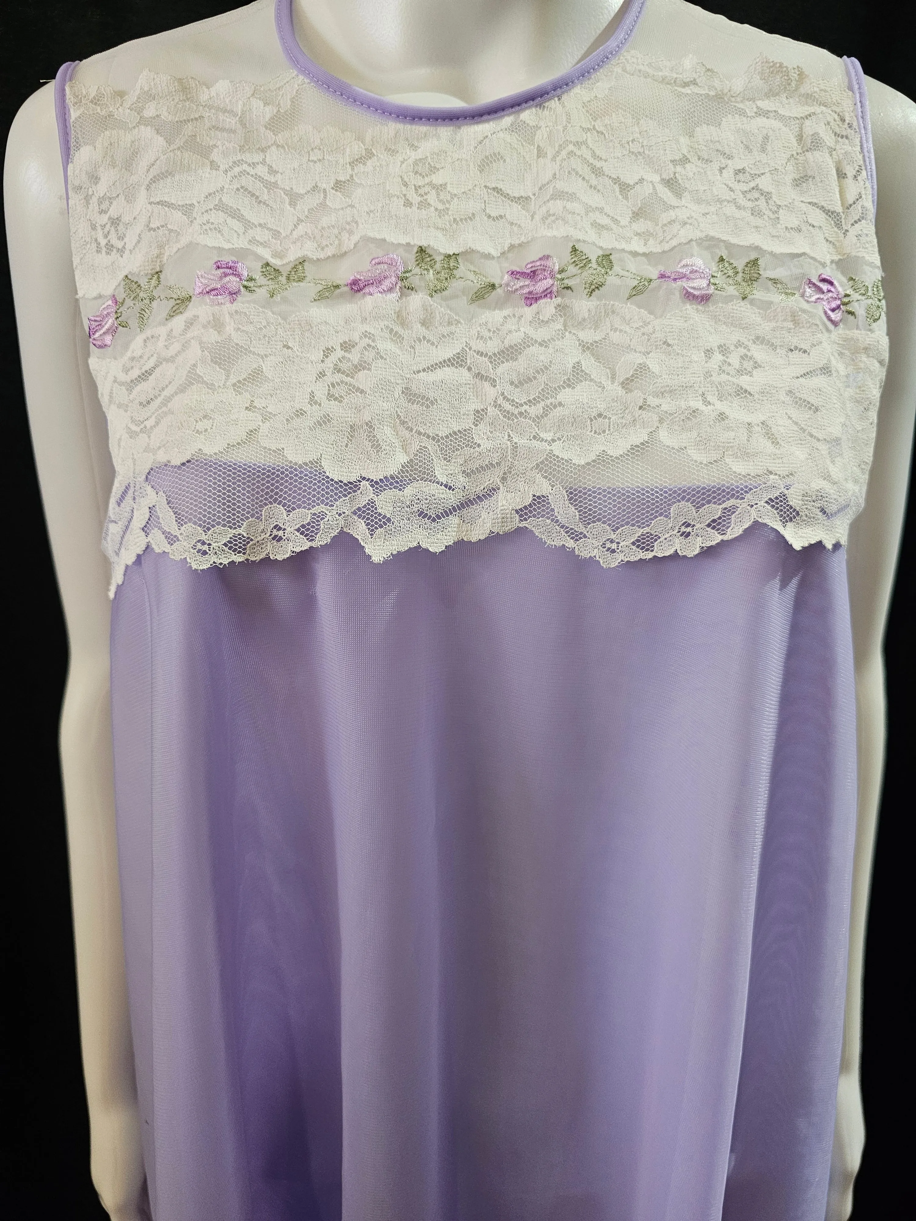 Vintage 1960s pastel purple babydoll by Dorothy Perkins