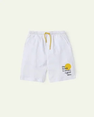 White Beach Shorts