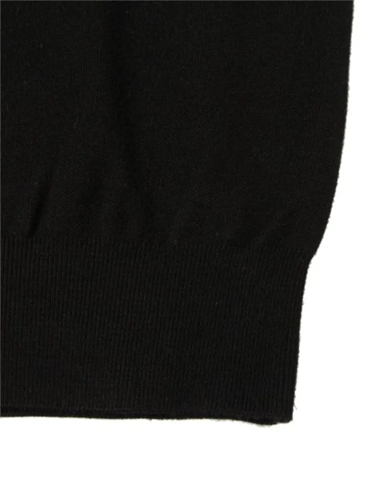WideAngle: Men's CO Graphic Logo Round Sweater- Black