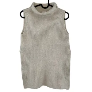 Wilfred by Aritzia Durandal Italian Wool Sleeveless Mock Neck Sweater Size Small