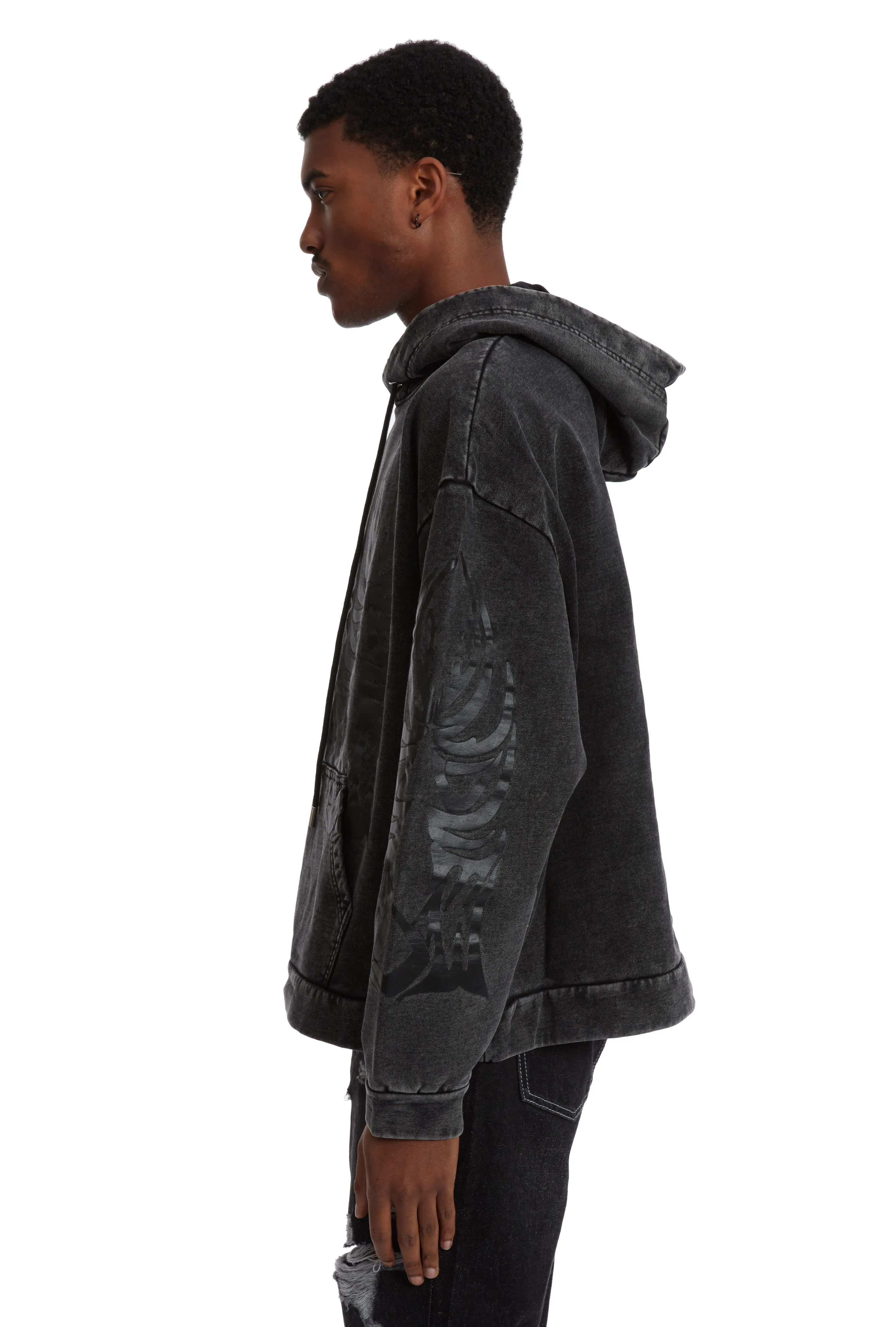 WINGED LOGO HOODED SWEATSHIRT