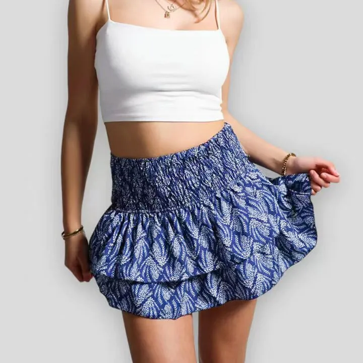 Women's Cotton Maxi Skirt Boho Print