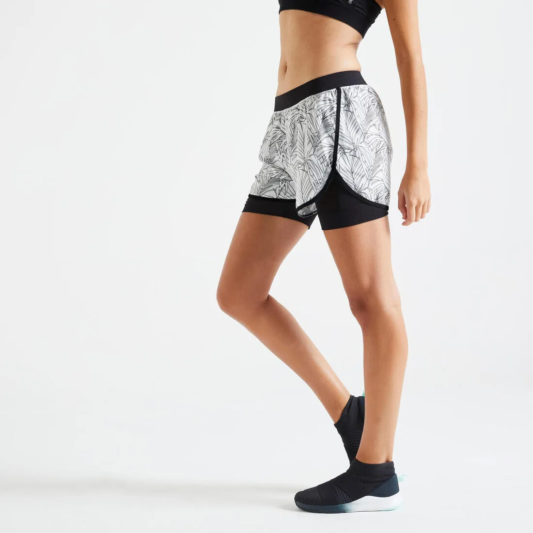 Women's Double Layer Fitness Shorts