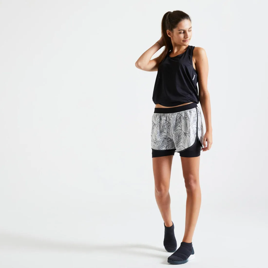 Women's Double Layer Fitness Shorts