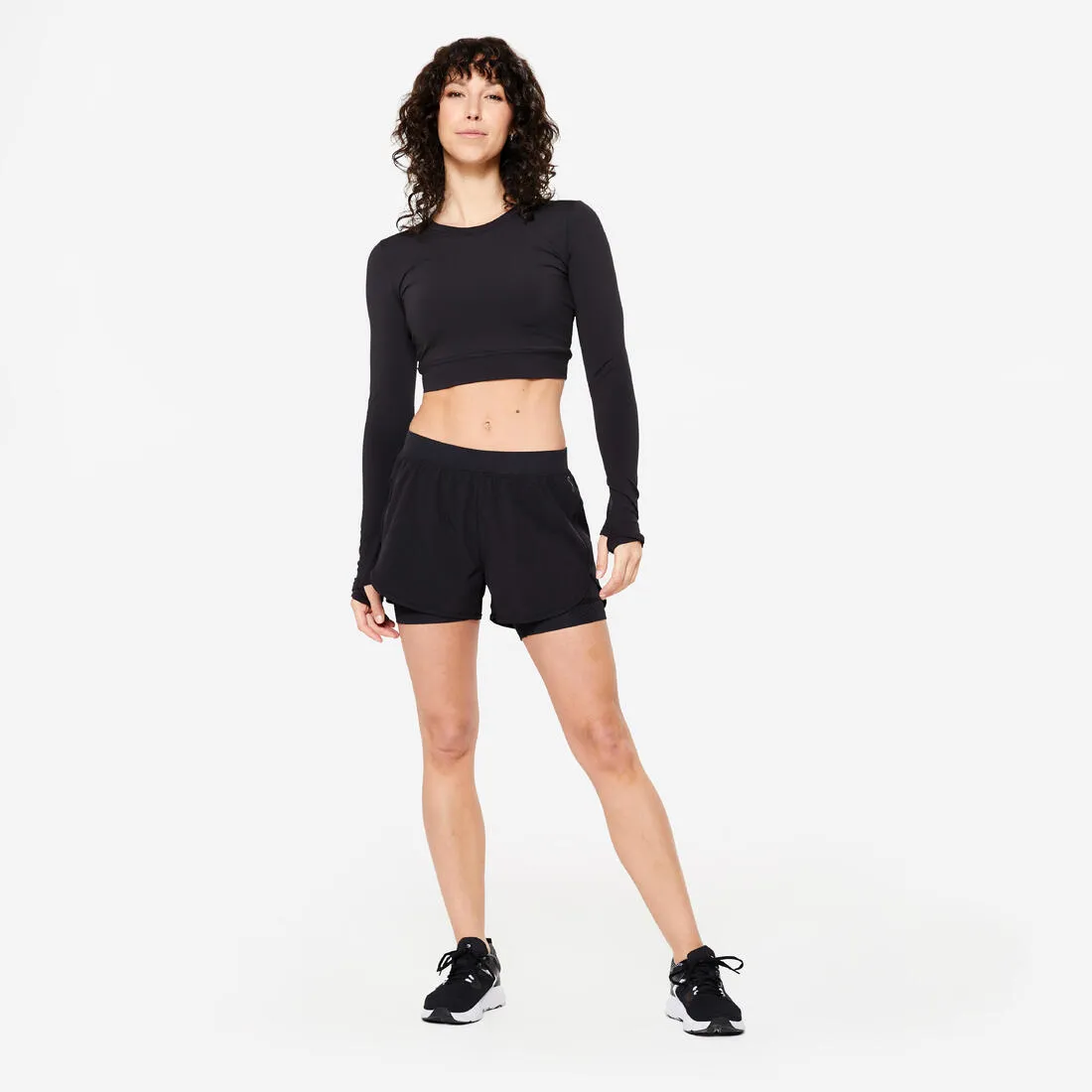 Women's Double Layer Fitness Shorts