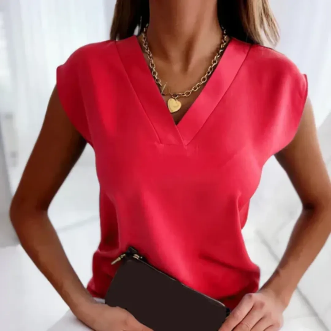 Women's Elegant Going Out Short Sleeve Blouse | Summer