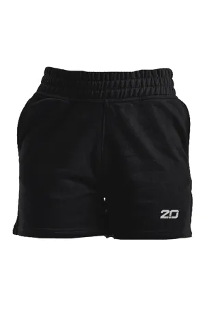 Womens Jogger Shorts (Black)