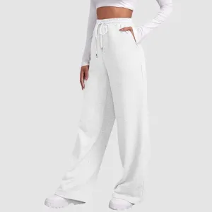Women's Relaxed Fit High Waisted Jogger Pants | Wide Leg