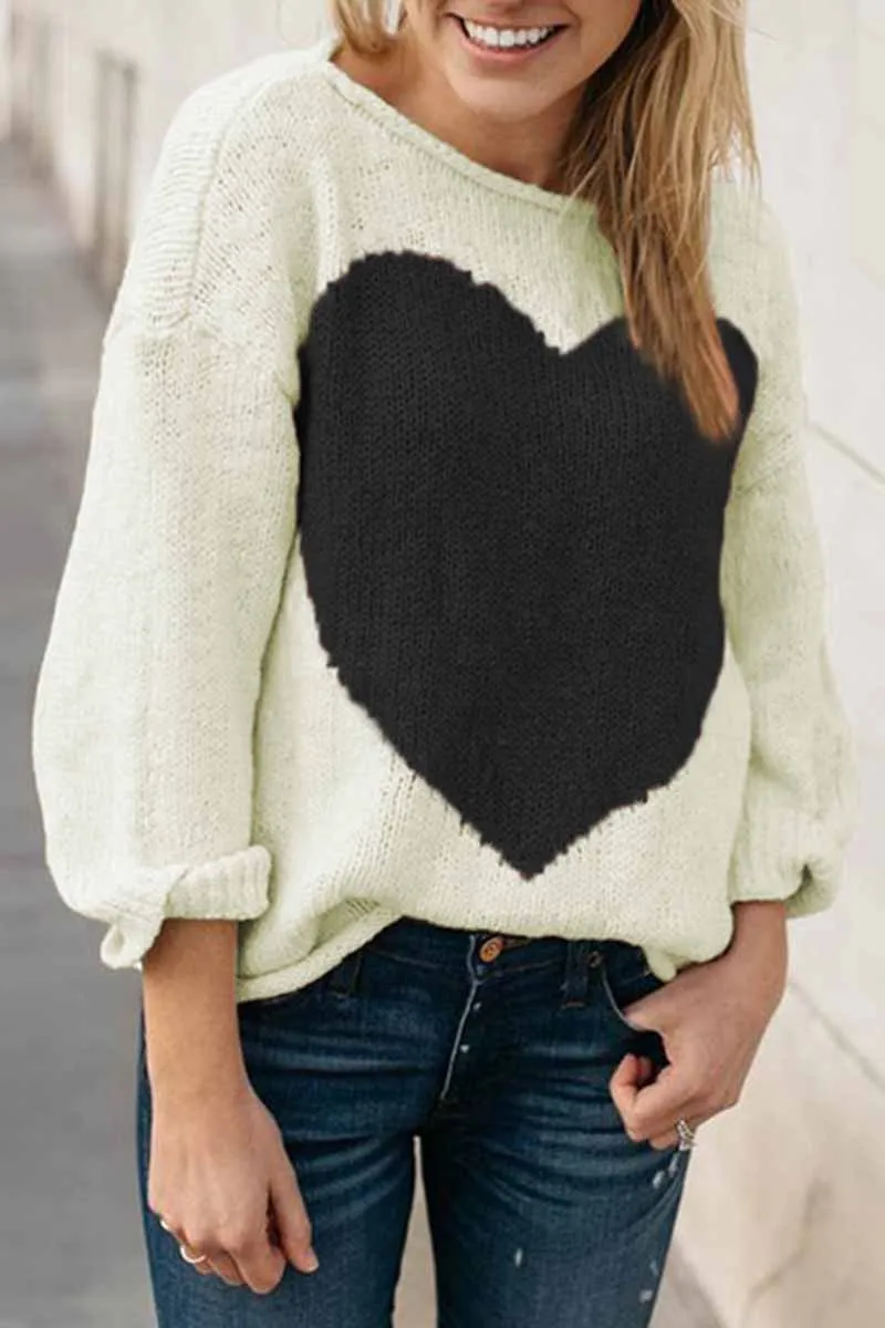 Xieyinshe Xieyinshe Contrast Loose sweater